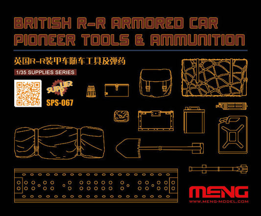 Meng Model SPS-067 1:35 British R-R Armored Car Pioneer Tool