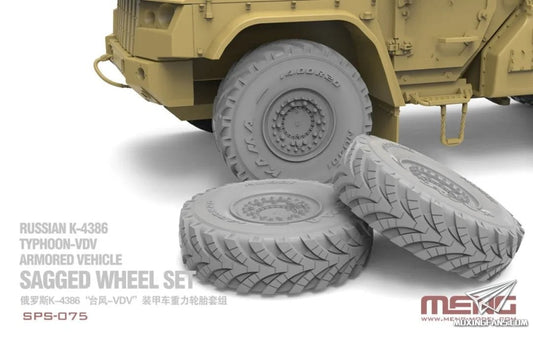 Meng Model SPS-075 1:35 Russian K-4386 Sagged Wheel Set