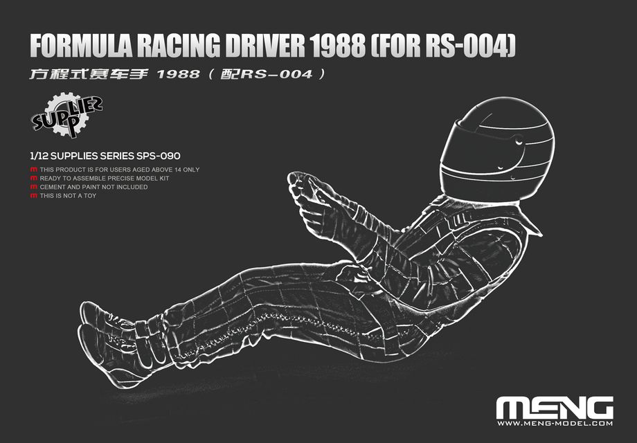 Meng Model SPS-090 1:12 Formula Racing Driver 1988 (Resin)