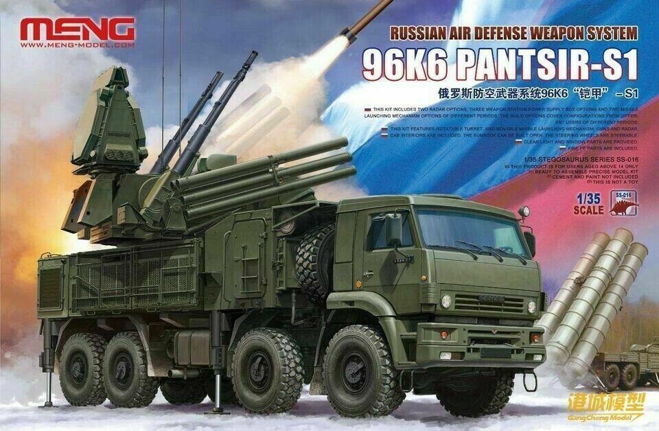 Meng Model SS-016 1:35 Russian Air Defence System 96K6 Pantsir-S1