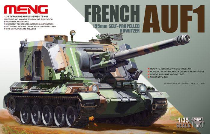 Meng Model TS-004 1:35 French AUF1 155mm Self-Propelled Howitzer