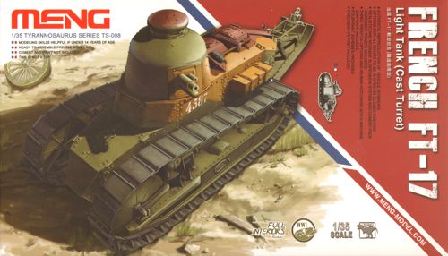 Meng Model TS-008 1:35 French Renault FT-17 Light Tank