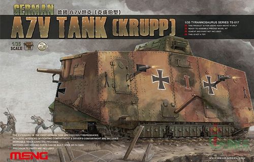 Meng Model TS-017 1:35 German A7V Tank (Krupp)