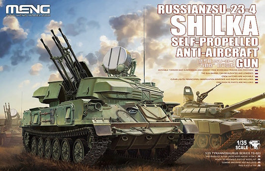 Meng Model TS-023 1:35 Soviet ZSU-23-4 Shilka Self-Propelled Anti-Aircraft Gun