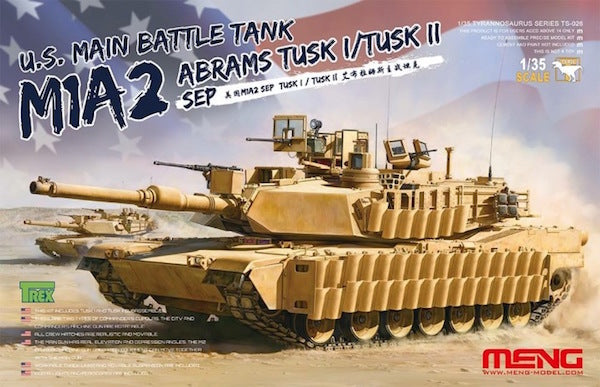 Meng Model TS-026 1:35 M1A2 Abrams SEP Abrams TUSK I/TUSK II