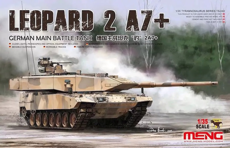 Meng Model TS-042 1:35 German Leopard 2A7+ MBT