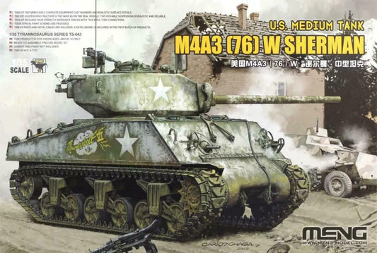 Meng Model TS-043 1:35 M4A3 (76) W Sherman US Medium Tank