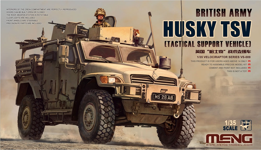 Meng Model VS-009 1:35 Husky TSV British Army Tactical Support Vehicle