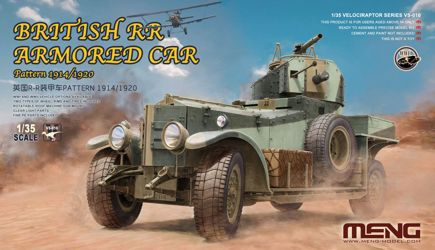 Meng Model VS-010 1:35 British Rolls-Royce Armoured Car Pattern 1914/1920