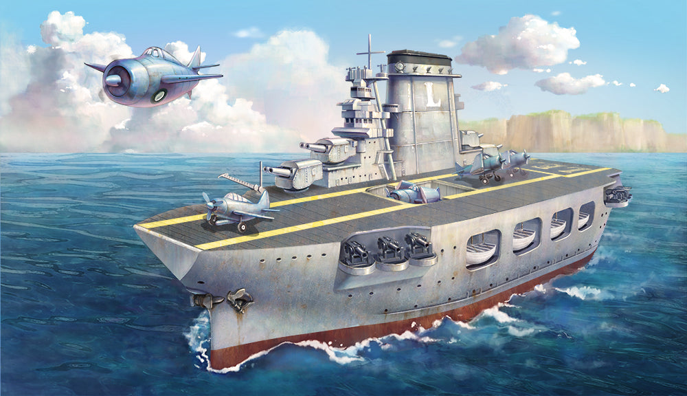 Meng Model MMWB-001 Warship Builder Lexington Cartoon Caricature Series