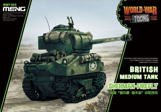 Meng Model WWT-008 World War Toons British tank Sherman Firefly