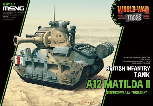 Meng Model WWT-014 World War Toons British Infantry Tank A12 Matilda II