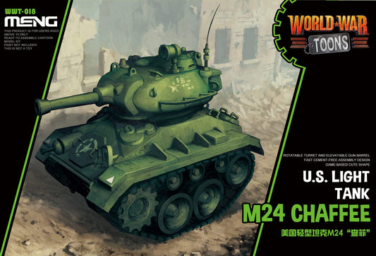 Meng Model WWT-018 World War Toons US Light Tank M24 Chaffee