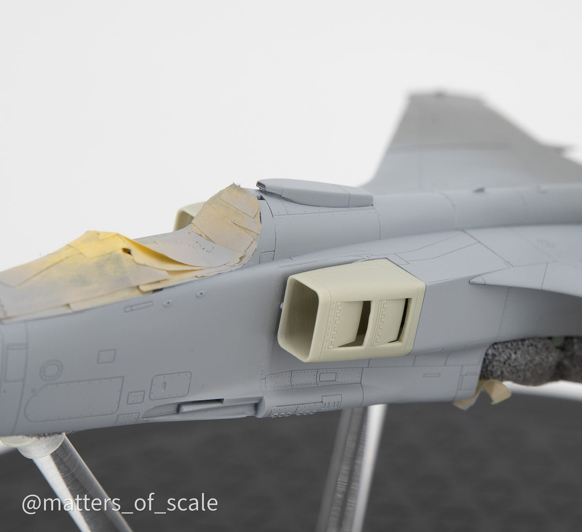 Matters Of Scale MOS488503 1:48 OPEN Seamless Intakes for Airfix Sepecat Jaguar GR.1/GR.1A