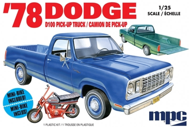 MPC 901 1:25 1978 Dodge D100 Custom Pickup Truck