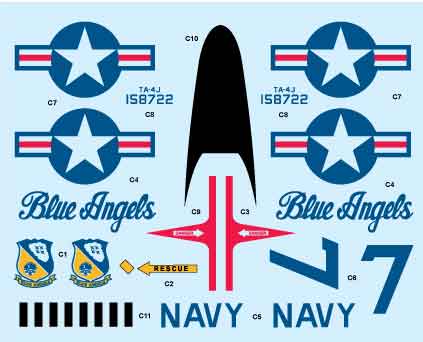 Milspec 32001 1:32 TA-4J Skyhawk 'CASPER' BLUE ANGELS Flight Demonstration Team (white painted aircraft not blue)