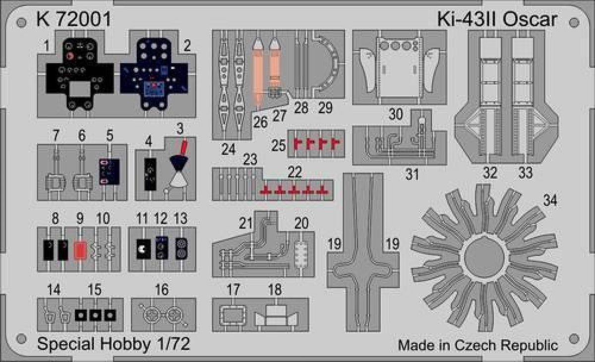 MPM K72001 1:72 Nakajima Ki-43-II Hayabusa 'Oscar'