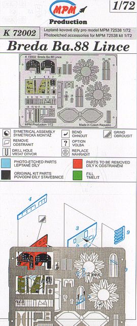 MPM K72002 1:72 Breda Ba.88B 'Lince'