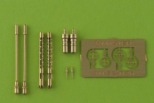 Master 32-026 1:32 German Aircraft Machine Gun MG.81 & MG.81Z - Turned Barrels and Etched Sights (2pcs)