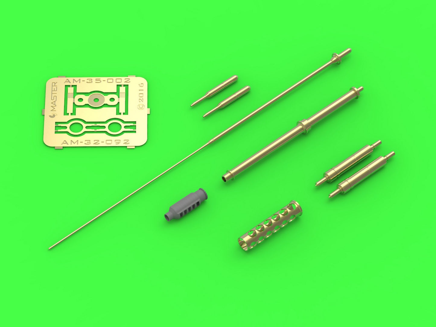 Master 32-092 1:32 Boeing/Hughes AH-64A Apache - M230 Chain Gun barrel (30mm), Pitot Tubes and tail antenna