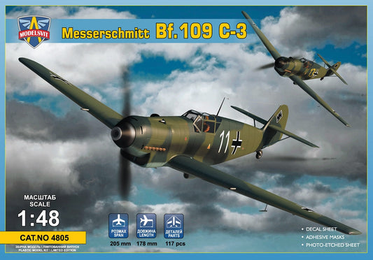 Modelsvit 4805 1:48 Messerschmitt Bf-109C-3