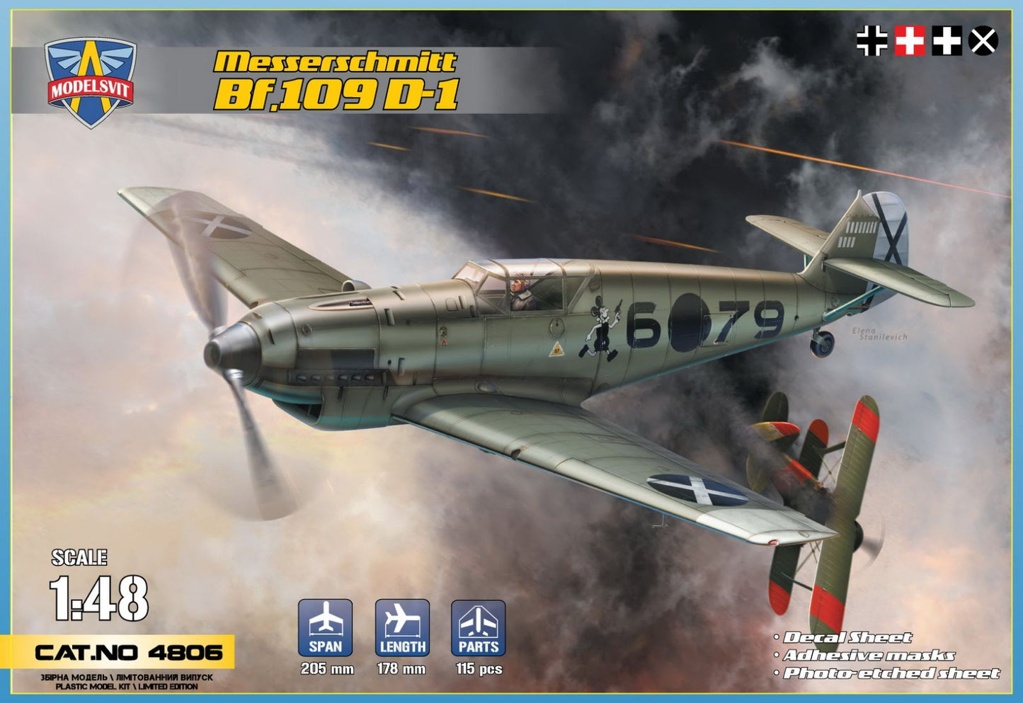 Modelsvit 4806 1:48 Messerschmitt Bf-109D-1