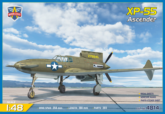 Modelsvit 4814 1:48 Curtiss XP-55 Ascender (1st prototype)