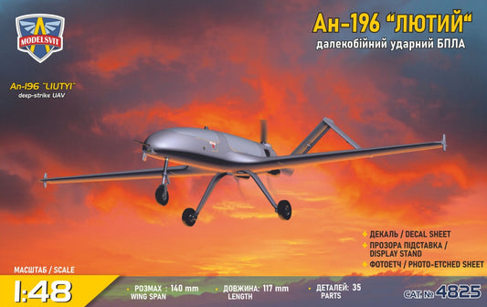 Modelsvit 4825 1:48 Antonov An-196 “Liutyi” UAV strike drone