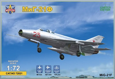 Modelsvit 72021 1:72 Mikoyan MiG-21F (Izdeliye '72') Soviet supersonic fighter