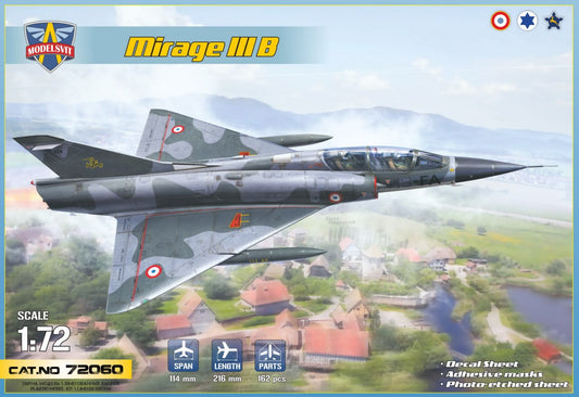 Modelsvit 72060 1:72 Dassault-Mirage IIIB operational trainer