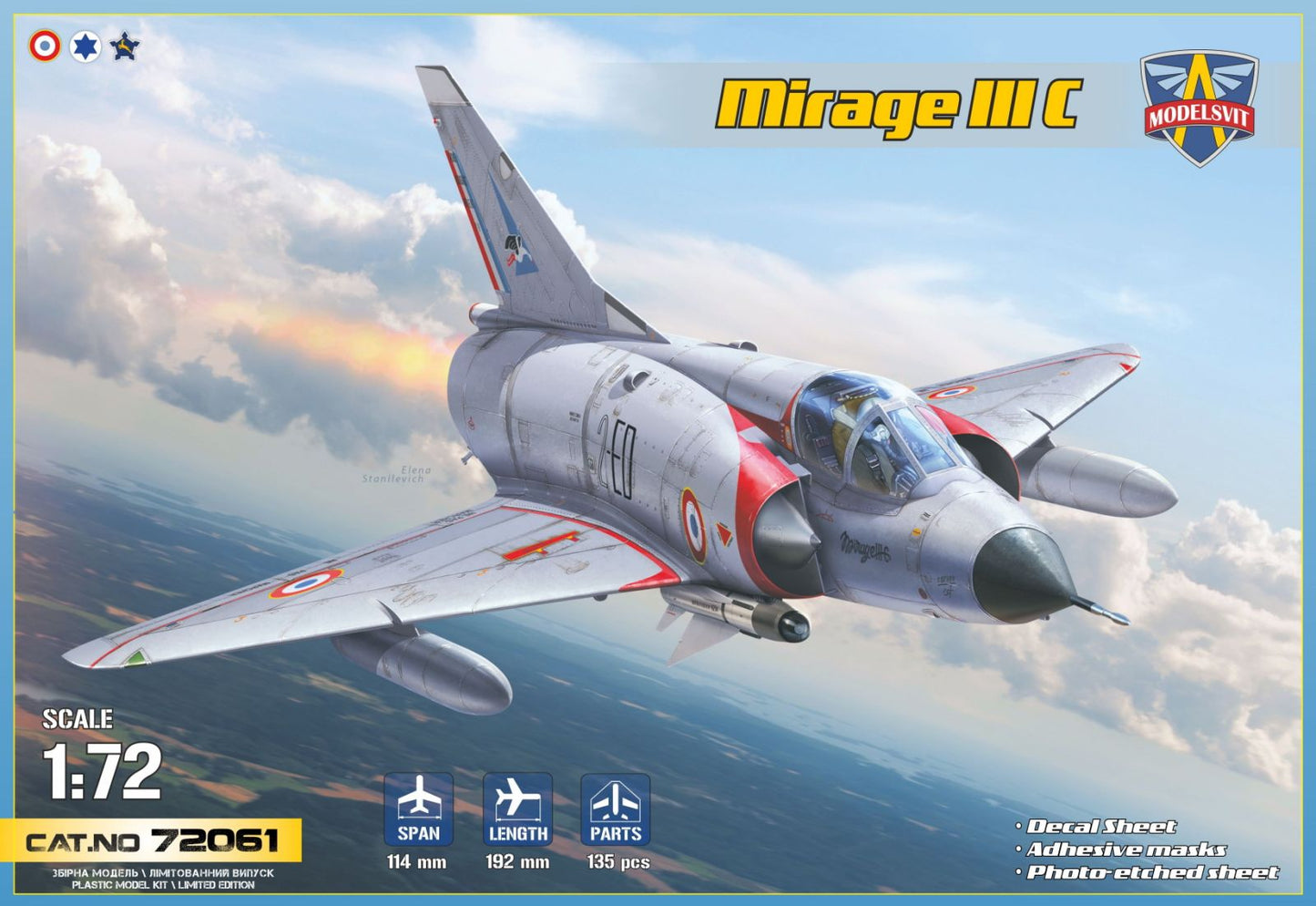 Modelsvit 72061 1:72 Dassault-Mirage IIIC