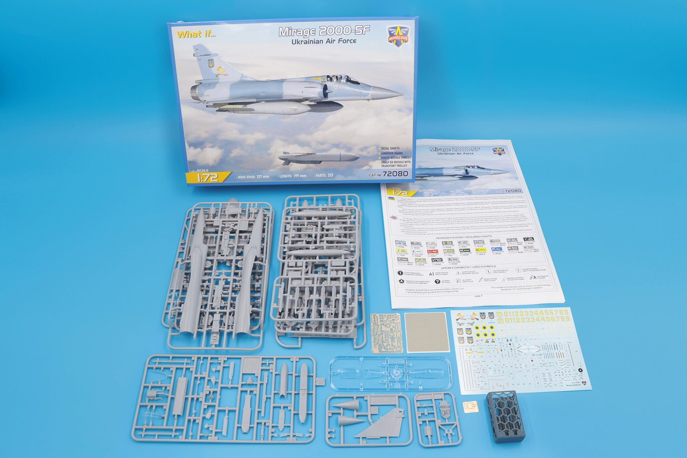 Modelsvit 72080 1:72 Dassault Mirage 2000-5F jet fighter (in ZSU service)