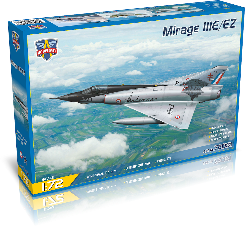Modelsvit 72081 1:72 Dassault_Mirage IIIE/EZ fighter-bomber