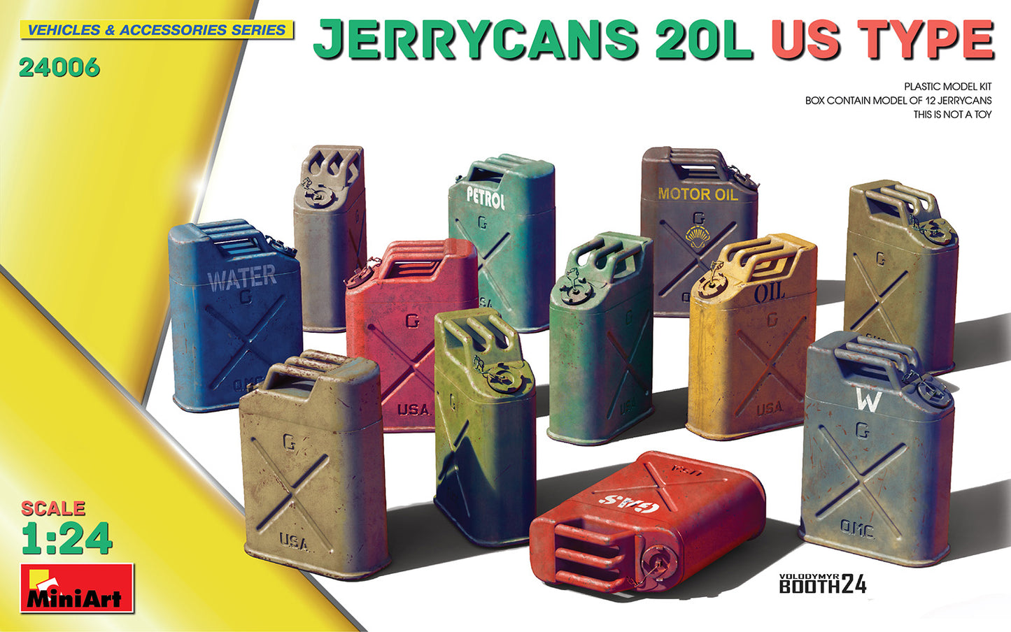 MiniArt 24006 1:24 Jerrycans 20L US Type