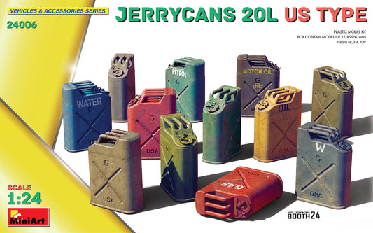MiniArt 24006 1:24 Jerrycans 20L US Type