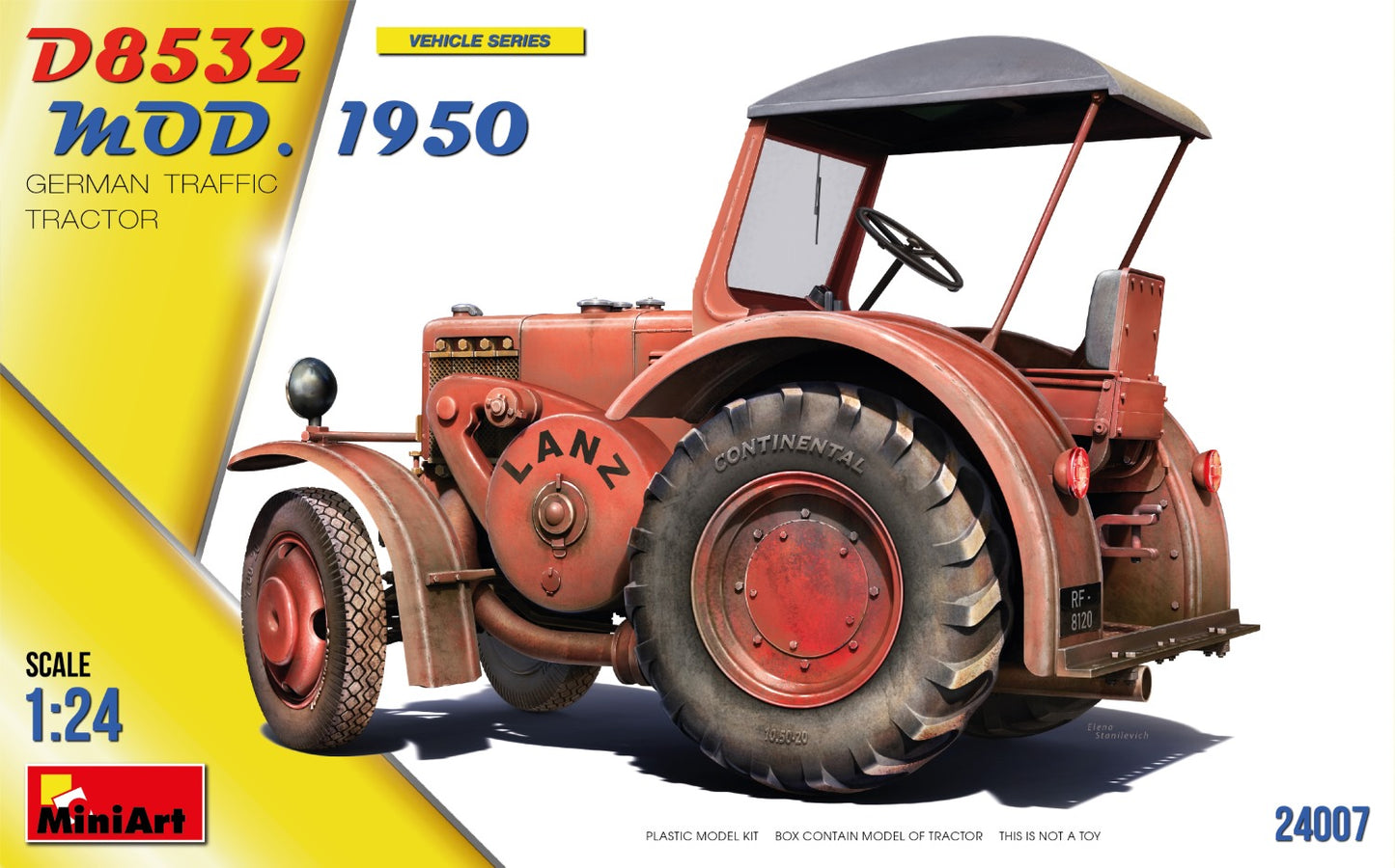 Mini Art 24007 1:24 German Traffic Tractor D8532 Mod. 1950 Lanz