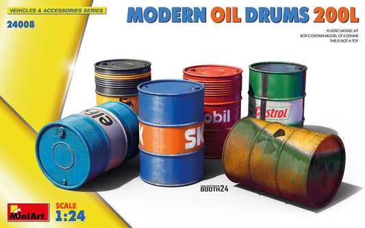 MiniArt 24008 1:24 Modern Oil Drums 200 L