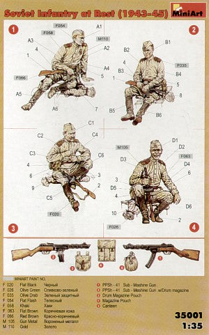 Mini Art 35001 1:35 Soviet Infantry at Rest