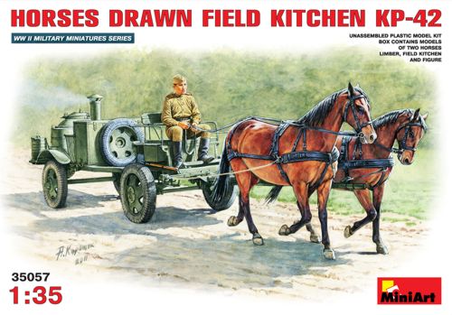 MiniArt 35057 1:35 Soviet Field Kitchen with Horses KP-42