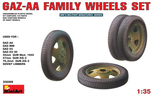 MiniArt 35099 1:35 Soviet GAZ-AA Family Wheels Set