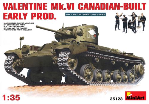 Mini Art 35123 1:35 Valentine Mk.VI Canadian-Built Early Production