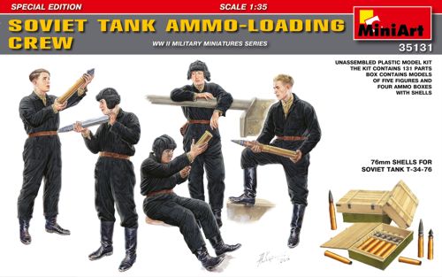 Mini Art 35131 1:35 Soviet Tank Ammo-Loading Crew Set Special Edition