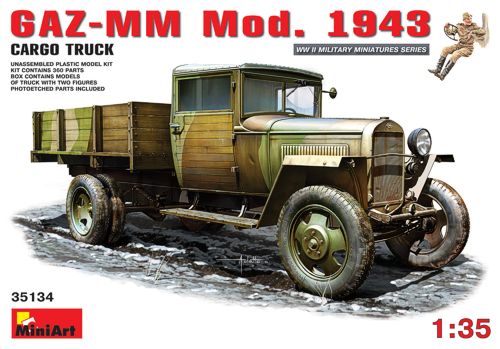 Mini Art 35134 1:35 Soviet GAZ-MM Mod. 1943 1.5t Cargo Truck