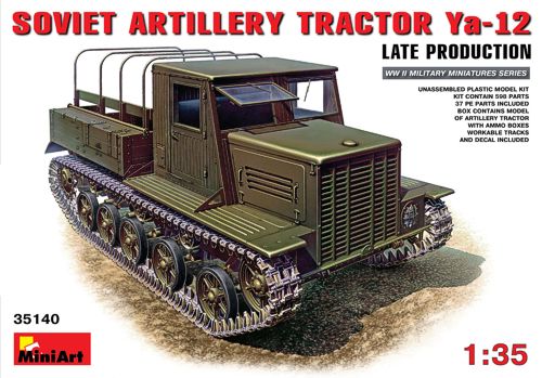 Mini Art 35140 1:35 Soviet Ya-12 Late Production Artillery Tractor