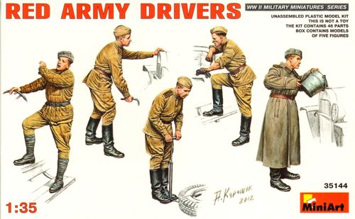 MiniArt 35144 1:35 Red Army Drivers (or mechanics)