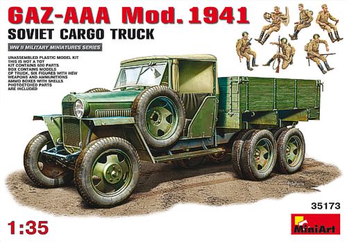 MiniArt 35173 1:35 Soviet Gaz-AAA Cargo Truck Mod. 1941