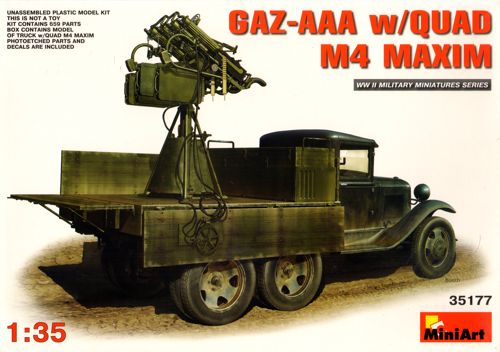 Mini Art 35177 1:35 GAZ-AAA with QUAD M4 MAXIM