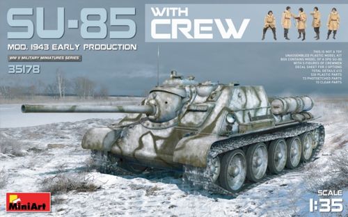 MiniArt 35178 1:35 Soviet Su-85 Model 1943 (Early) with Crew