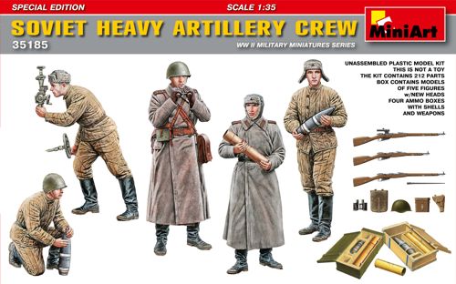 MiniArt 35185 1:35 Soviet Heavy Artillery Crew, Special Edition