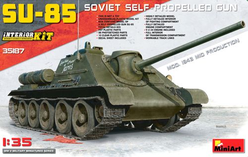 Mini Art 35187 1:35 Soviet SU-85 Mod.1943 (Mid Production) with Full Interior